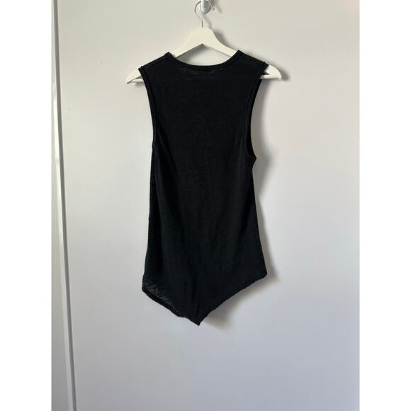 Free People All The Time Linen Blend Black Bodysuit size XS - Picture 9 of 11